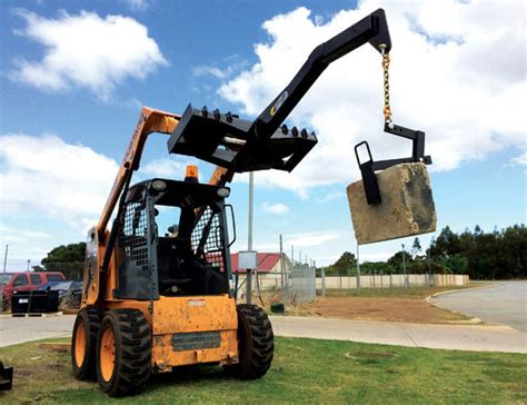 skid steer boom attachment for sale|jib attachment for skid steer.